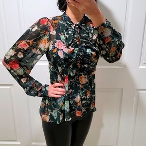 Floral Zara blouse size S